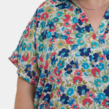 Becky Short Sleeved Blouse In Plus Size - Cala Gracio