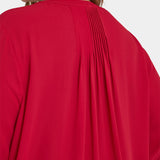 Pintuck Blouse In Plus Size - Carnelian