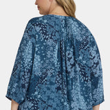 Pintuck Blouse In Plus Size - Belleville