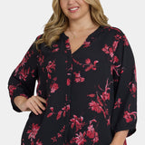 Pintuck Blouse In Plus Size - Vivienne