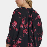 Pintuck Blouse In Plus Size - Vivienne
