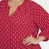 Pintuck Blouse In Plus Size - Jacqueline