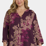 Pintuck Blouse In Plus Size - Bonne Nouvelle