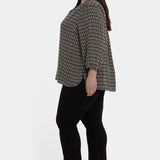 Pintuck Blouse In Plus Size - Arrieta