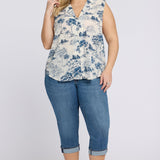 Gabrielle Sleeveless Blouse In Plus Size - Le Parc de Treville