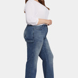 Teresa Wide Leg Jeans In Plus Size - Caliente