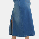 High Rise Long Skirt In Plus Size - Fairmont