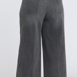 Simone Wide Leg Jeans In Plus Size - Dusty Ash