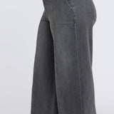 Simone Wide Leg Jeans In Plus Size - Dusty Ash