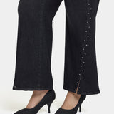 Teresa Wide Leg Jeans In Plus Size - French Nightfall