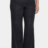 Teresa Wide Leg Jeans In Plus Size - French Nightfall