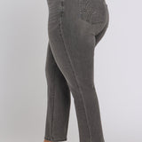 Marilyn Straight Ankle Jeans In Plus Size - Dusty Ash