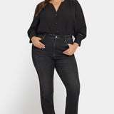 Marilyn Straight Jeans In Plus Size - Paris Lights