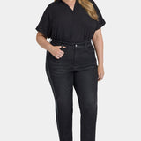 Marilyn Straight Jeans In Plus Size - French Nightfall