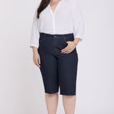 Kristie '80s Bermuda Denim Shorts In Plus Size - Magical