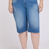 Kristie '80s Bermuda Denim Shorts In Plus Size - Pacifica