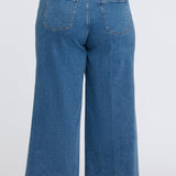 Simone Wide Leg Jeans In Plus Size - Salton