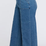 Simone Wide Leg Jeans In Plus Size - Salton