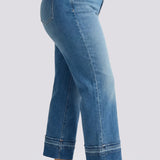 Bailey Relaxed Straight Ankle Jeans In Plus Size - Sun Soak