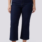 Monica Kick Flare Crop Jeans In Plus Size - Magical