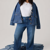 Denim Jacket In Plus Size - Salton