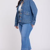 Denim Jacket In Plus Size - Salton
