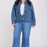 Denim Jacket In Plus Size - Salton