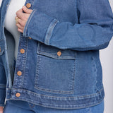 Denim Jacket In Plus Size - Salton