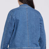 Denim Jacket In Plus Size - Salton