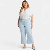 Teresa Wide Leg Ankle Jeans In Plus Size - Oceanfront