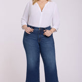 Teresa Wide Leg Ankle Jeans In Plus Size - Sunset Villa