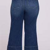 Teresa Wide Leg Ankle Jeans In Plus Size - Sunset Villa