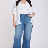 Teresa Wide Leg Ankle Jeans In Plus Size - Port Sea