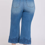 Teresa Wide Leg Ankle Jeans In Plus Size - Port Sea