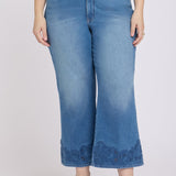 Teresa Wide Leg Ankle Jeans In Plus Size - Port Sea