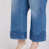 Teresa Wide Leg Ankle Jeans In Plus Size - Port Sea
