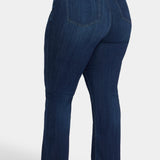 Teresa Wide Leg Jeans In Plus Size - Ink Skyline