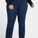 Teresa Wide Leg Jeans In Plus Size - Ink Skyline
