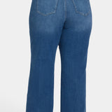 Teresa Wide Leg Jeans In Plus Size - Romantic Indigo
