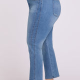 Marilyn Straight Ankle Jeans In Plus Size - Port Sea