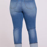 Marilyn Straight Jeans In Plus Size - Pacifica