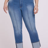 Marilyn Straight Jeans In Plus Size - Pacifica