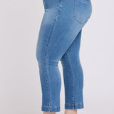 Sheri Slim Straight Ankle Jeans In Plus Size - Pacifica