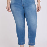 Sheri Slim Straight Ankle Jeans In Plus Size - Pacifica