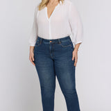 Sheri Slim Straight Ankle Jeans In Plus Size - Sunset Villa