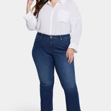 Barbara Bootcut Ankle Jeans In Plus Size - Gold Coast