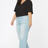 Teresa Wide Leg Ankle Jeans in Plus Size - Naomi