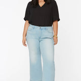 Teresa Wide Leg Ankle Jeans in Plus Size - Naomi