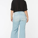 Teresa Wide Leg Ankle Jeans in Plus Size - Naomi