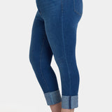 Sheri Slim Ankle Jeans In Plus Size - Vintage Lapis